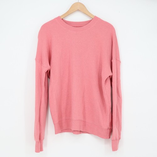 Madewell Sweatshirt Womens S Do Well Pink Drop Shoulder French Terry Excellent