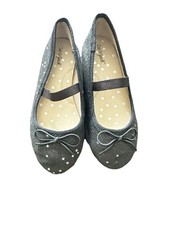 Cat Jack Sparkles And Stars Black Ballet Flats Size 6 Toddler