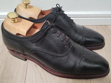 Scotch Grain Straight Tip Black 24.0 H 9040 Made in Japan Artisan Punch Cap Toe