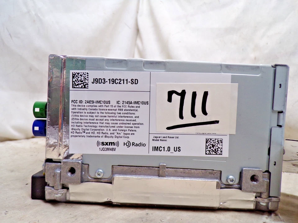 Receptor de radio Jaguar F-Pace 18 19 20 21 22 23 J9D3-19C211-SD B711 Foto 3 de 4
