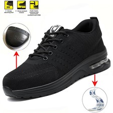 Mens' Sneakers Safety Work Shoes Steel Toe Anti-smash Boots Indestructible Shoes