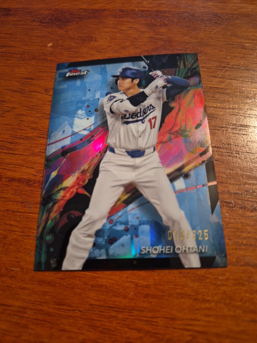 2024 Topps Finest Shohei Ohtani Sky Blue Refractor #100 10/325 C005796