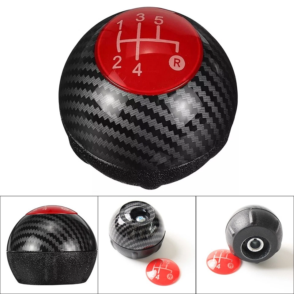 Car Interior Upgrade 5-Speed Shift Lever Knob Comfortable Grip Ergonomic Design - Image 2 of 4