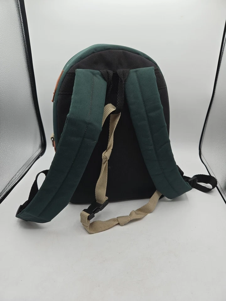 Canon Green Vintage Padded Camera Case Travel Backpack Compartments Used - Image 3 of 4