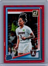 Te-Hina Paopao 2025 Donruss WNBA Red Holo SSP #91 #/299 Rookie Atlanta Dream