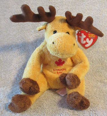 Ty Beanie Baby Dominion the Moose DOB July 1, 2004 MWMT Free