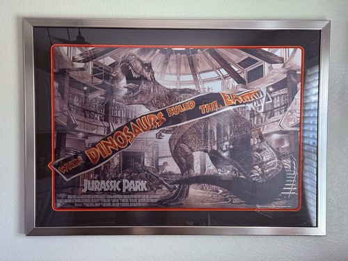 Jurassic Park Aluminiumdruck von Juan Carlos Ruiz Burgos 36x24 * individuell gerahmt * Wow!