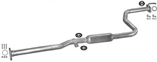 HONDA CIVIC CRX COUPE 1.6 124HP 1989-1991 Exhaust Central Silencer+