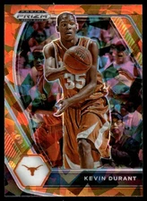 2021-22 Panini Prizm Draft Picks Prizms Orange Ice Kevin Durant #52 20625