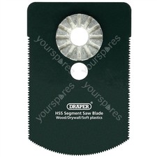 Draper HSS Segment Saw Blade, 66mm, 18tpi