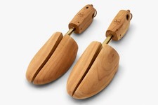 Vintage J M Cedar Shoe Trees 13  Rochester Shoe Tree Co Adjustable Pair