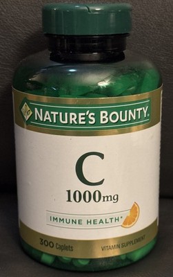 Nature s Bounty Vitamin C 1000mg 300 Caplets High Potency Immune Support BB05/28