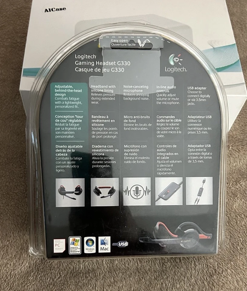 Logitech G330 Stereo Gaming Headset W/ Microphone Ultra Rare New - Image 2 of 2