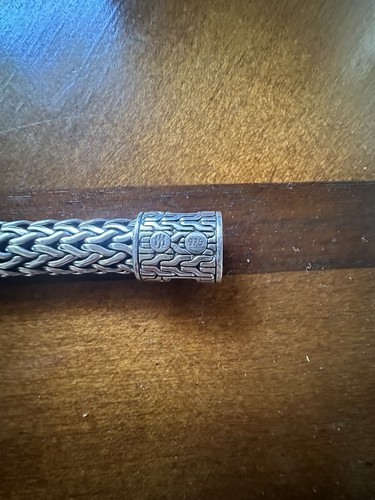 John Hardy Mens Woven Bracelet All 925 Sterling Silver Approximately 72.93 grams - Picture 6 of 14