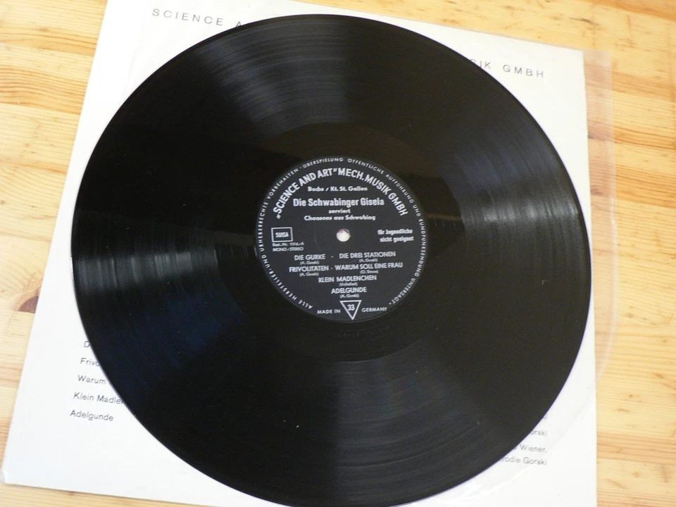 GISELA JONAS: Die Schwabinger Gisela serviert Chansons, Best of Gisela, LP ?1968 - Bild 4 von 4