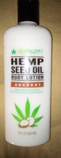 Hemphappy 12oz Body Lotion Coconut Hemp Seed Oil New