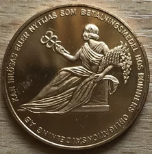 Table medal AN17 Sweden Bonniers Jubileum Coin 1921-1981 - Bronze 40mm
