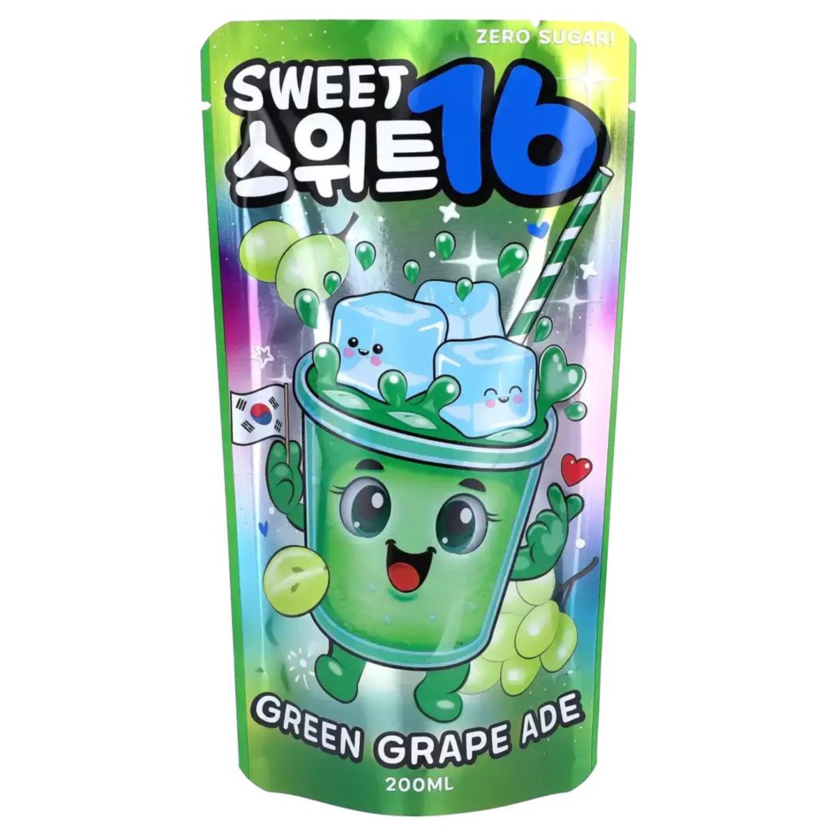 Sweet16 Limonada De Uva Verde Sin Azúcar 200ml