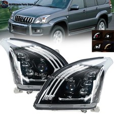 Front Led Headlight Headlamp For Toyota Land Cruiser Prado Fj120 2003 2004-2009