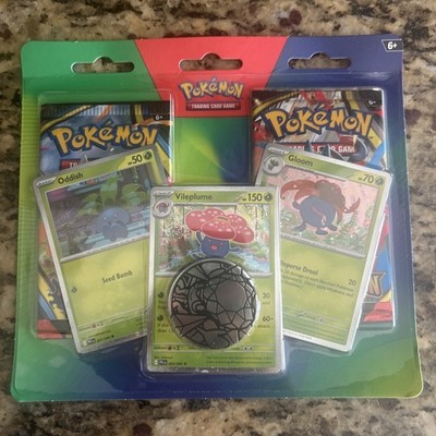 Pokemon TCG ERROR PACKAGING Enhanced 2-Pack Blister - Oddish Vileplume Gloom
