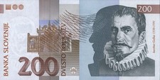 Slowenien / Slovenia P.15a 200 Tolarjew 1992 (1)