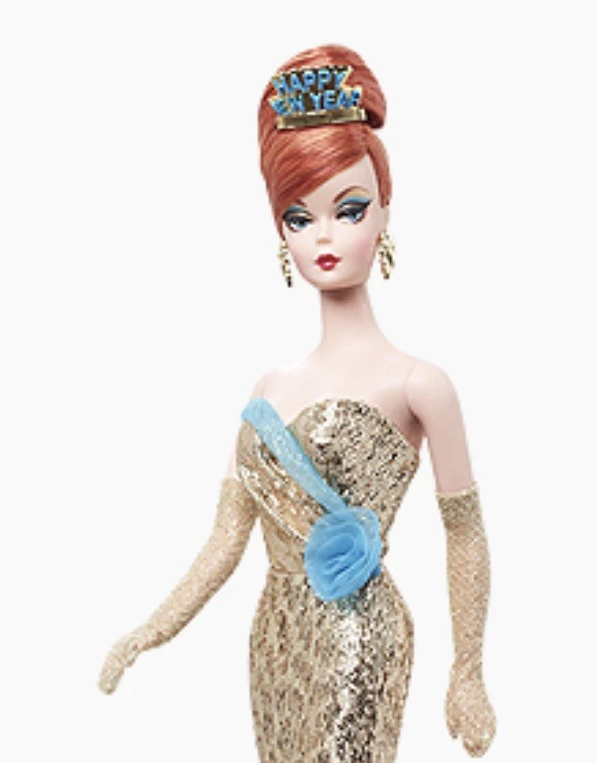 Barbie Niña Muñeca Mattel 2013 Feliz Año Nuevo Barbie Muñeca Vacaciones Anfitriona NRFB Foto 2 de 4