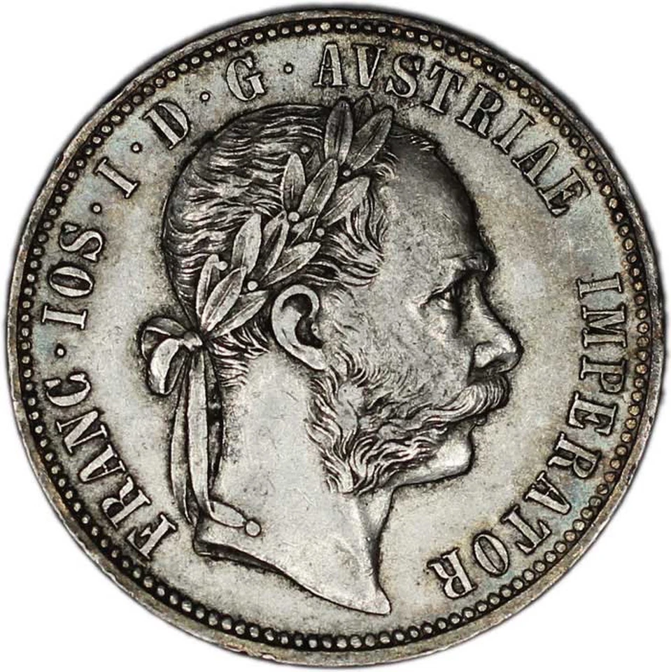 AUSTRIA coin 1 Florin 1879 XF Extremely Fine - Image 2 of 4