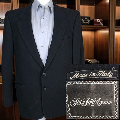 Valentino Jacket Blazer Mens 40R Black 2 Btn VL Soft Tweed Made in Italy