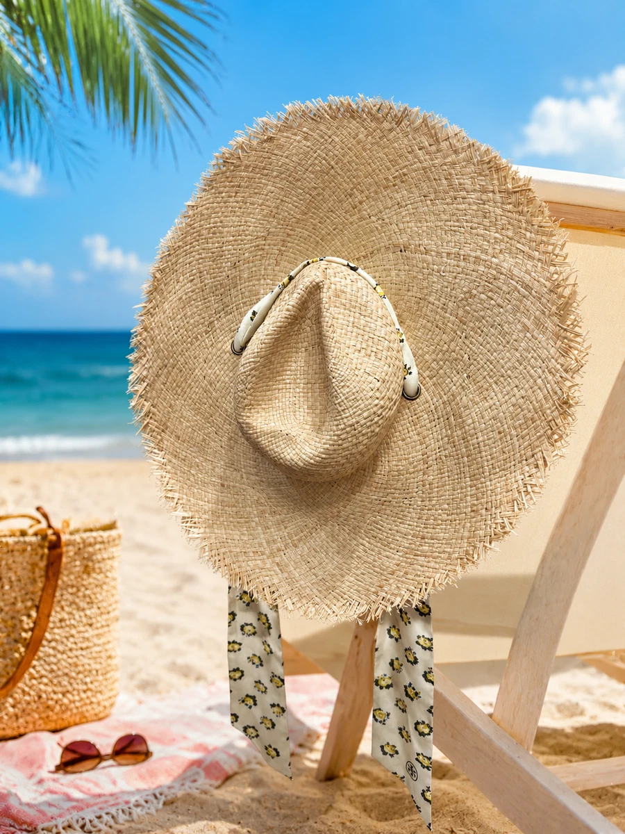 NWT Tory Burch Straw Sun Hat Tory Burch Straw Bucket Hat | Neutrals | FARFETCH main image 2