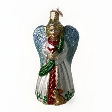 Old World Christmas 4.5" Gentle Angel Glass Ornament
