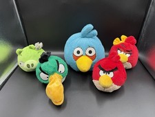 Angry Birds Plush Lot Of 5- Open Beak Hal HTF- No Sound Boxes