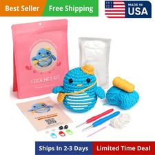 Crochet Kit for Beginners - Crochet Animal Kit, Crochet Starter Kit, Featurin...