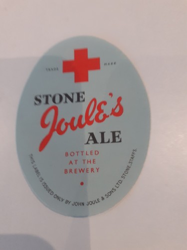 ANTIGUA ETIQUETA DE CERVEZA/BEBIDA: Joules Stone Ale, Stone
