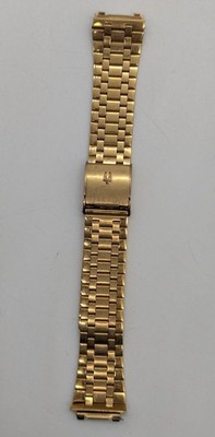 Vtg Bulova Accutron Gold Tone Signed Watch Bracelet