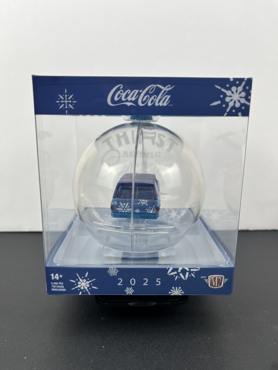 M2 Machines Exclusive Coca Cola Ornament 1973 Chevy Fleetline Truck