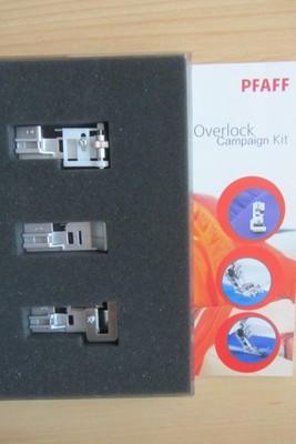 PFAFF ''Coverlock'' 4852 - 4874 =3x Sonderzubehör: Blindstich - Kräuselfuß ua= OVP