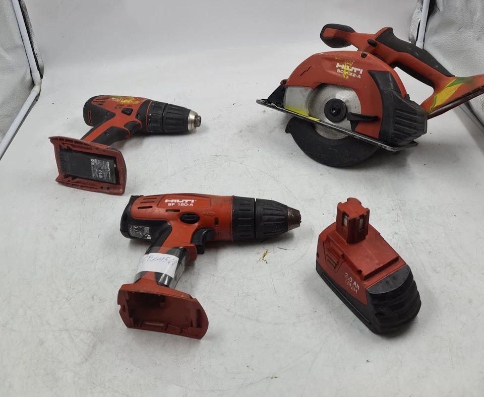 Lote de 4 herramientas Hilti diferentes SF 150-A, SFC 22-A, SCM 22-A no funcionan para piezas Foto 2 de 4