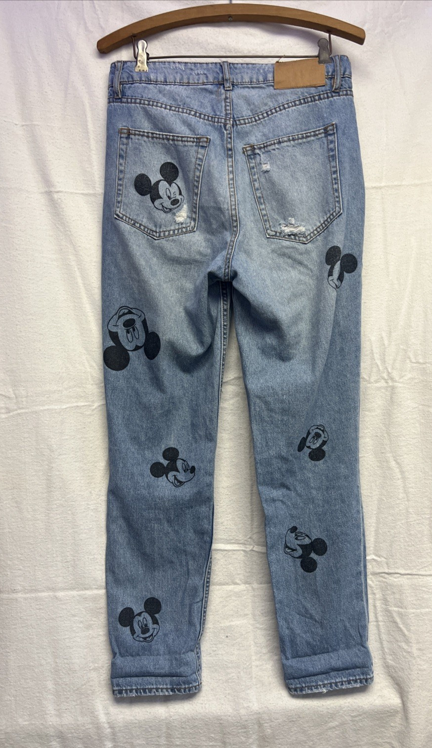 Disney Mickey Mouse Divided H&M Jeans Women’s 8 Mom High Ankle SHIPS FREE thumbnail 6
