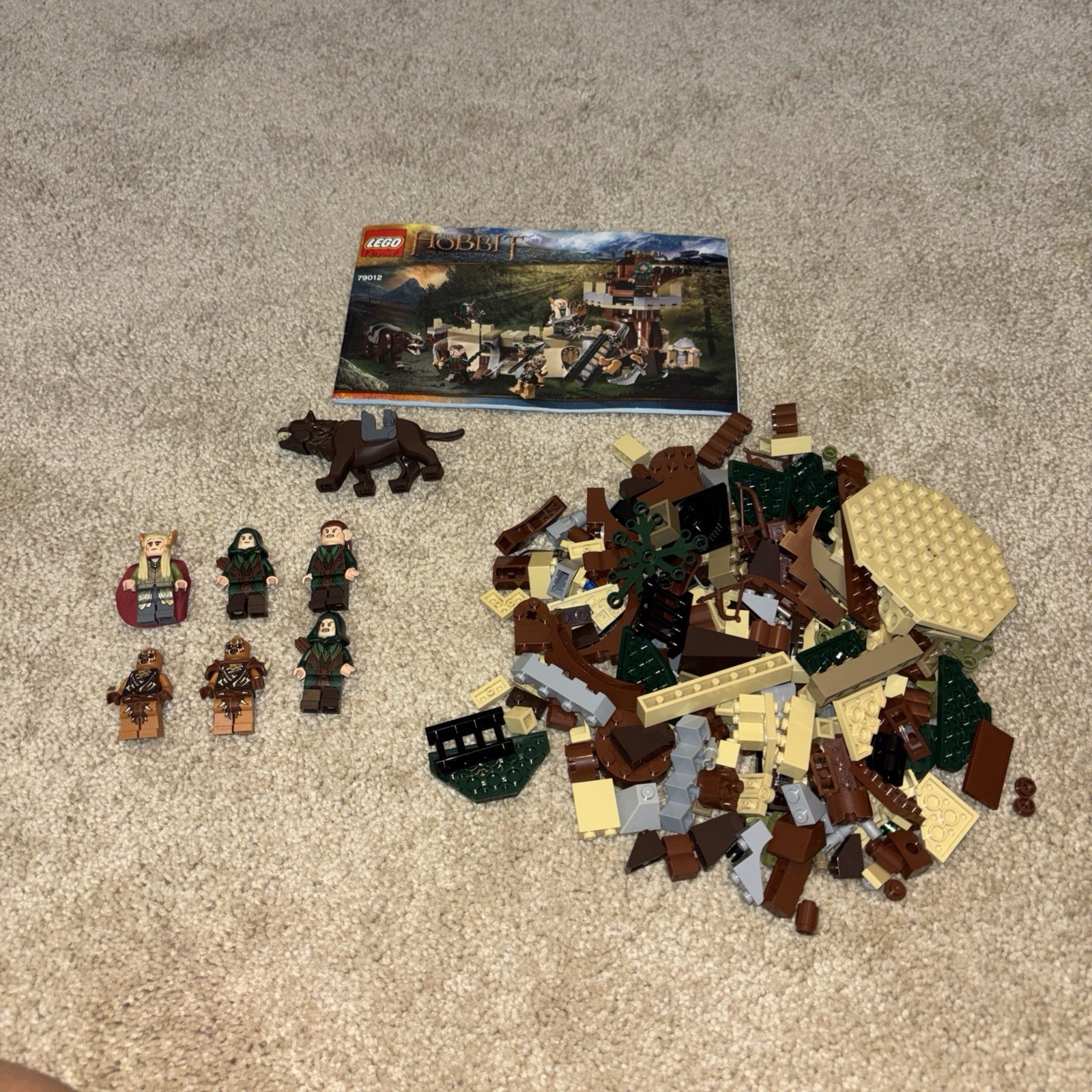 Lego Lord of the Rings The Hobbit Mirkwood Elf Army 79012 Figs & Manual