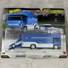 Hot Wheels Ford Capri GR5 & Fleet Flyer - Team Transport Premium