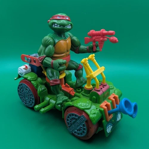 TMNT 1989 Wacky Action Toilet Taxi Vehicle Near Complete Vintage With Raphael