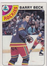 78/79 TOPPS BARRY BECK RC ROOKIE CARD #121 NM-MINT. rookie card picture