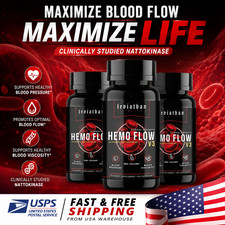 Leviathan Nutrition Hemo Flow Supplement containing Nattokinase for Nitric Oxide