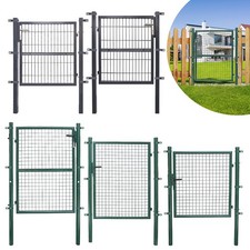 Cancello da Giardino Cancello in Metallo Recinzione Porta da Giardino Cancello Verniciato a Polvere Zincato 100-150cm