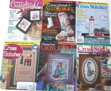 Lot of 6 Cross Stitch Needlework Stoney Creek Cross Stitcher