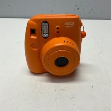 FUJIFILM Instax Mini 8 orange Instant Film Camera Tested MISSING FLASH COVER