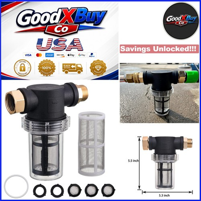 #ad #ad Garden Hose Sediment Filter 2 Pack Inline Water Filter for Pressure Washer $26.08