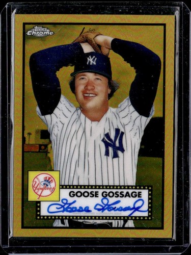 2021 Topps Chrome Platinum Anniversary Auto Gold Refractors Goose Gossage /50