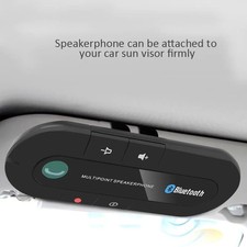 Bluetooth Car Kit Speakerphone Sun Visor Handsfree Wireless Audio Receiver