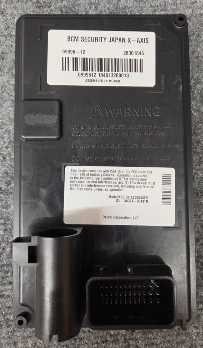 OEM HARLEY-DAVIDSON Wide Glide Body Control Module (BCM)Z AXIS,3